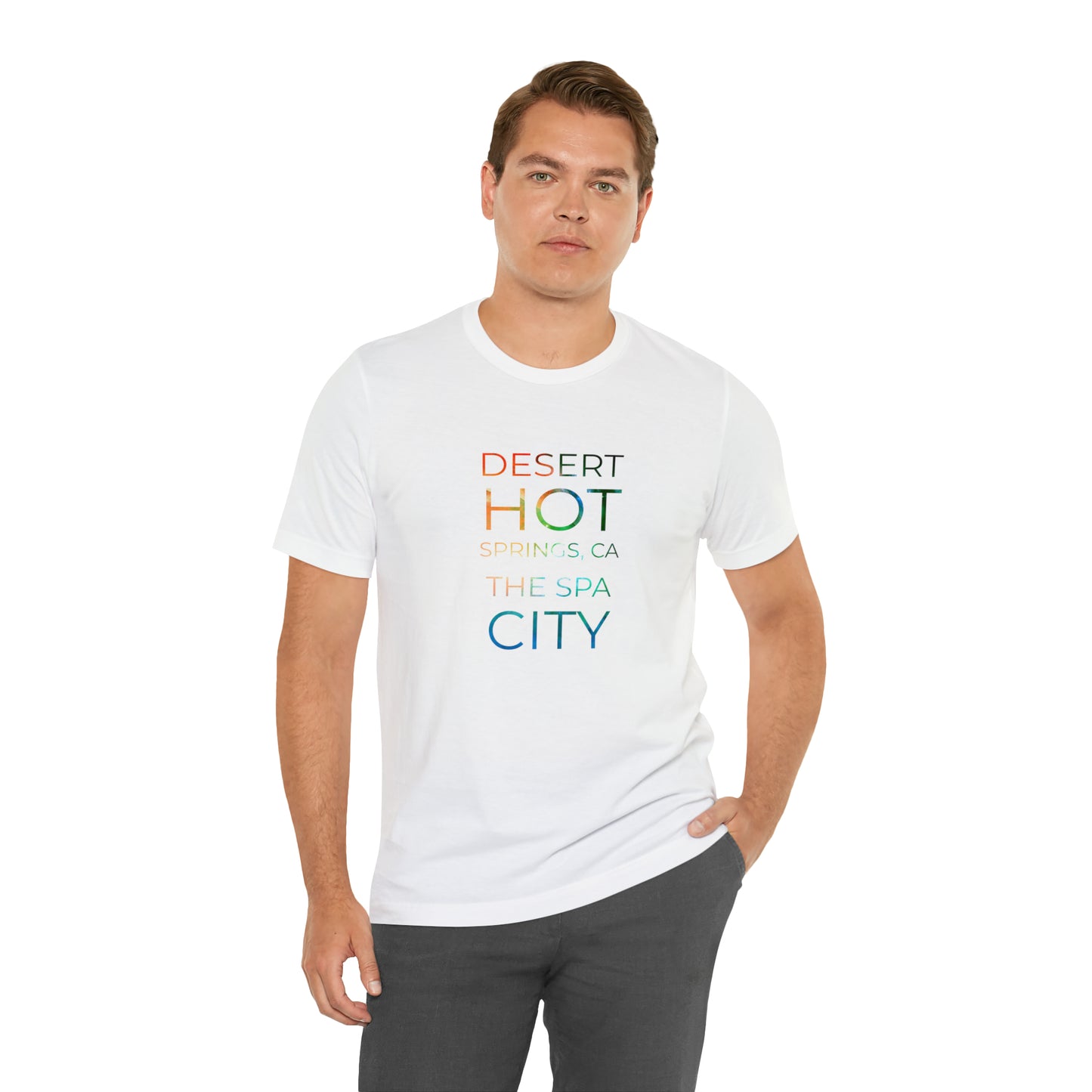 Desert Hot Springs Unisex Jersey Short Sleeve Tee