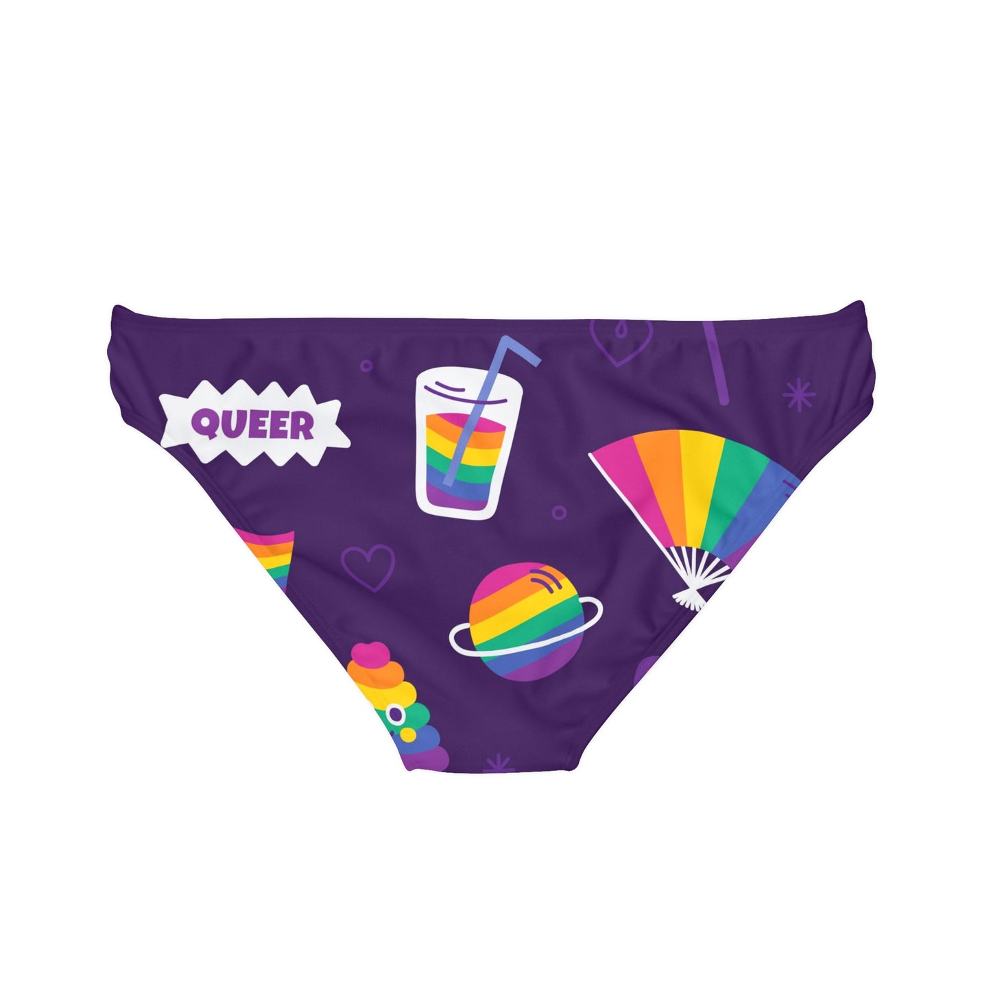 Loop Tie Side Bikini Bottom Pride