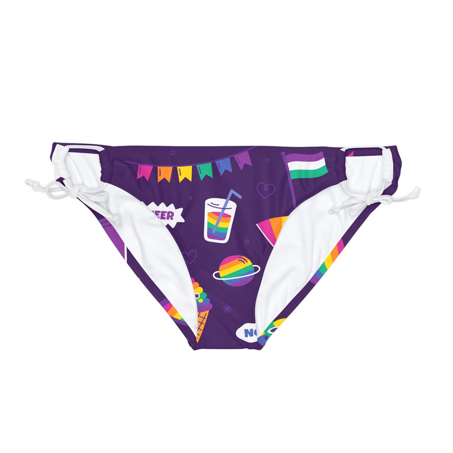 Loop Tie Side Bikini Bottom Pride