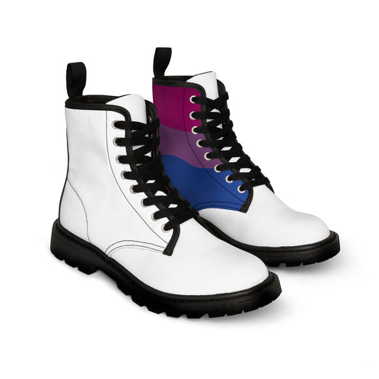 Men's Canvas Boots Bi Pride