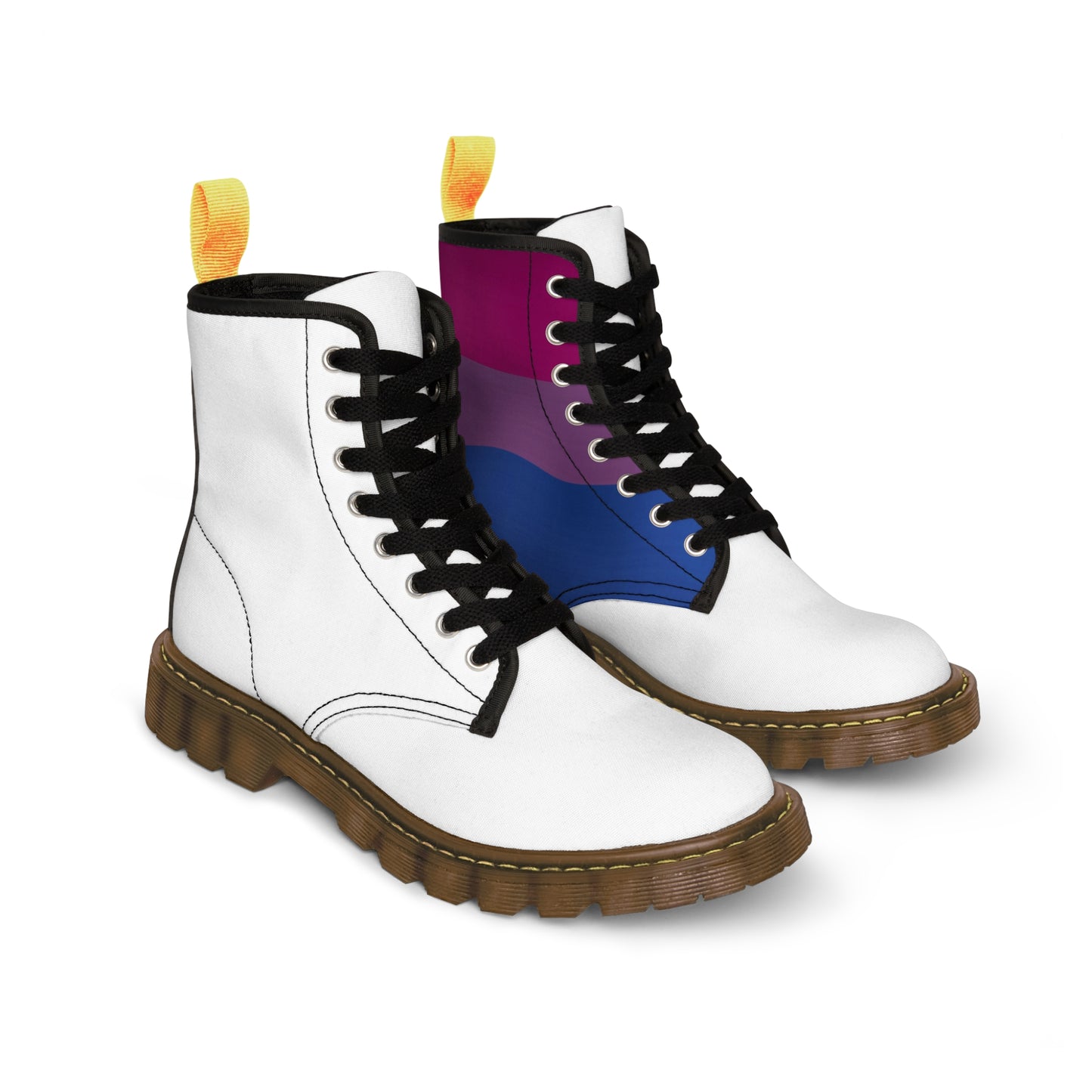 Men's Canvas Boots Bi Pride